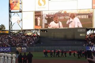 Joe & Sammy perform National Anthem @ SF Giants Game