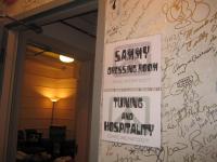 Entrance to Sammy's dressing room - backstage tour