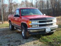 Rock hard Chevy pickup (note licence plates)